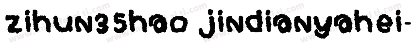 zihun35hao jindianyahei字体转换